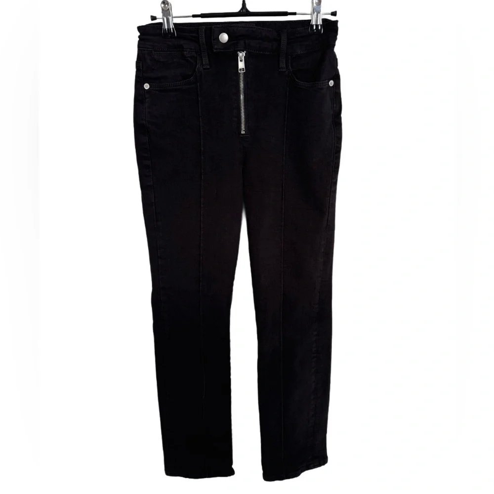 RARE- FRAME whimsigoth Le Super High Straight Exposed Zip jean size 25